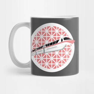 Coral Spaceship Earth Monorail Mug